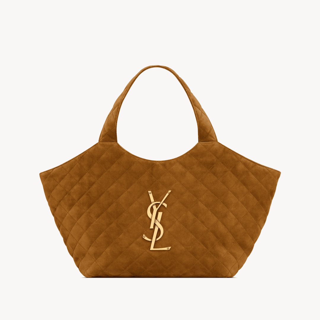 Saint Laurent ICARE Medium in quilted suede