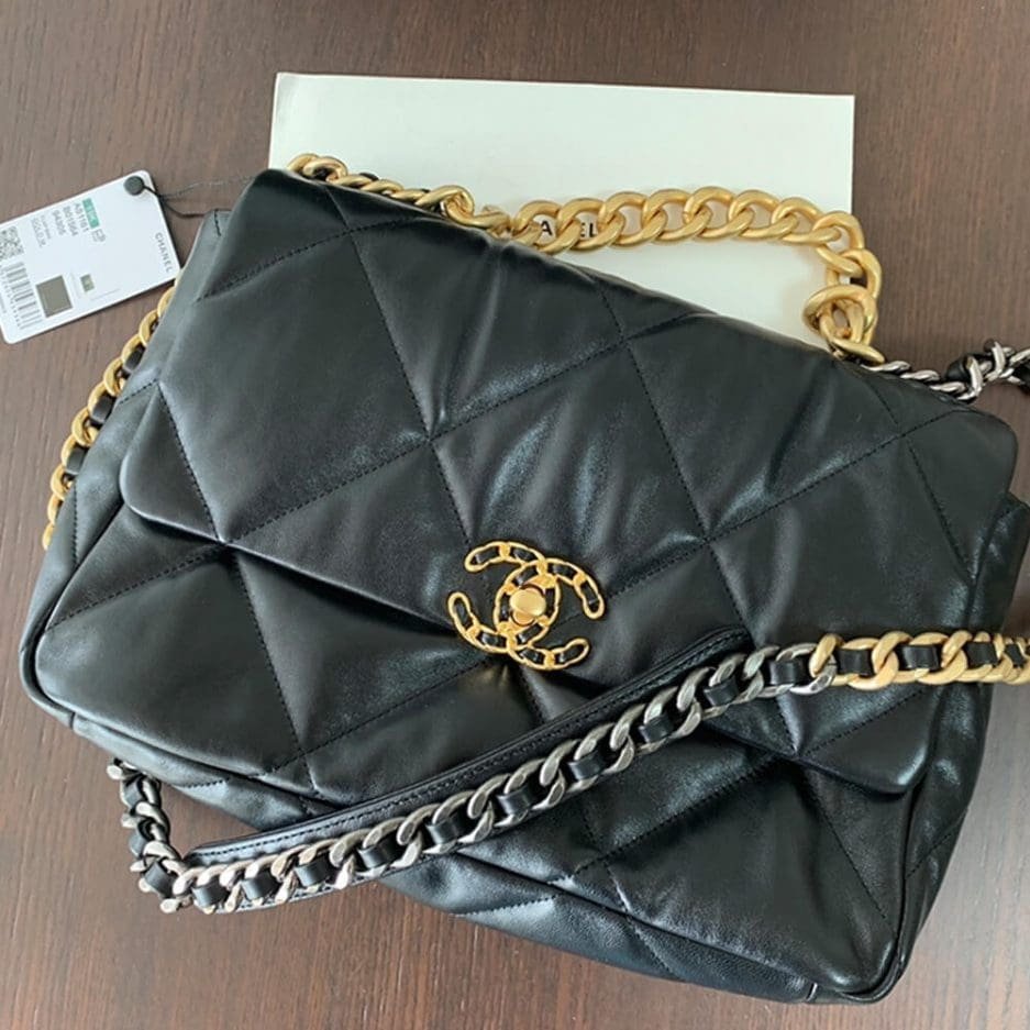 CHANEL 19 Large Handbag AS1161 (top quality)