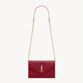 Saint Laurent CASSANDRE envelope chain wallet in lambskin
