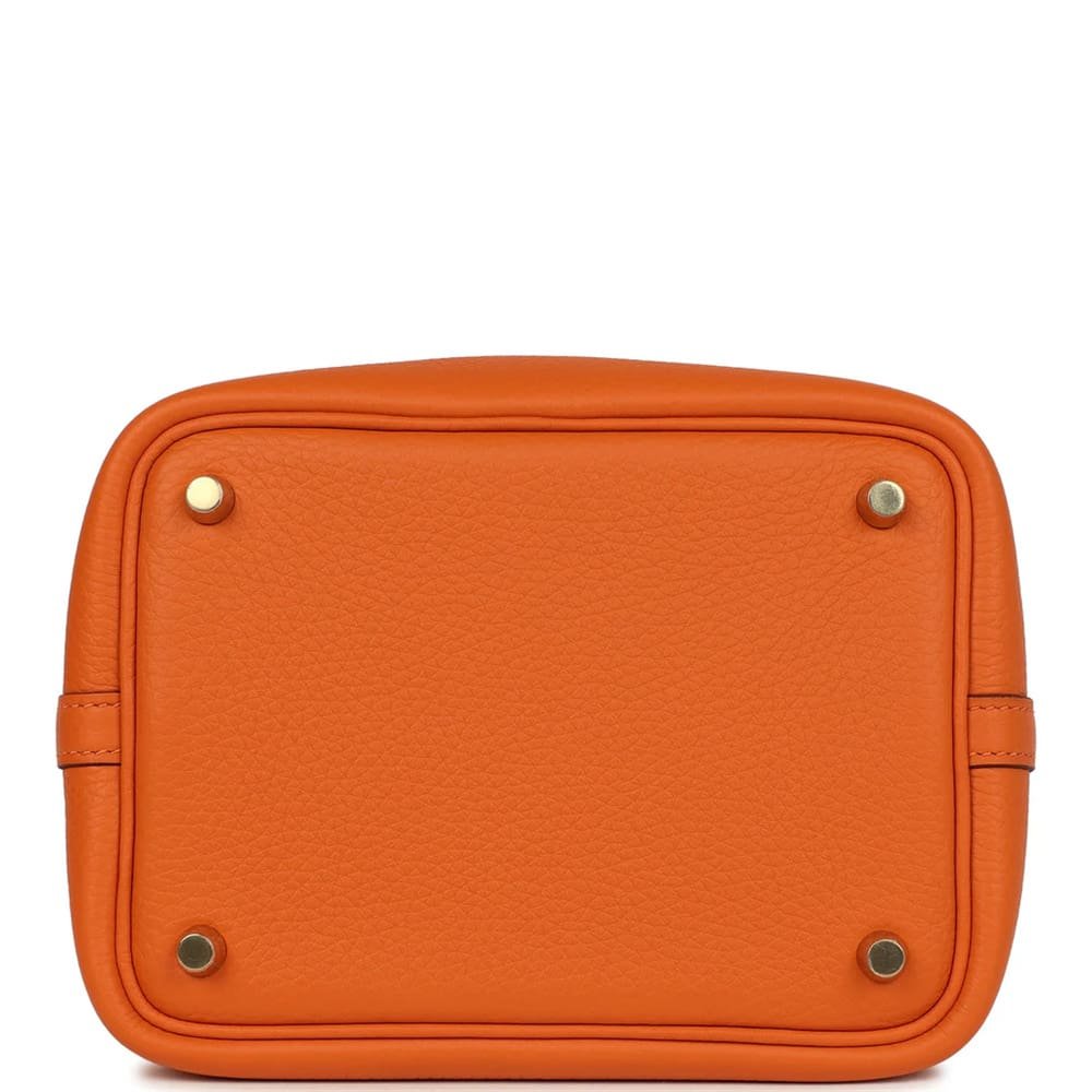 Hermès Picotin Lock 18 Orange Clemence Gold Hardware