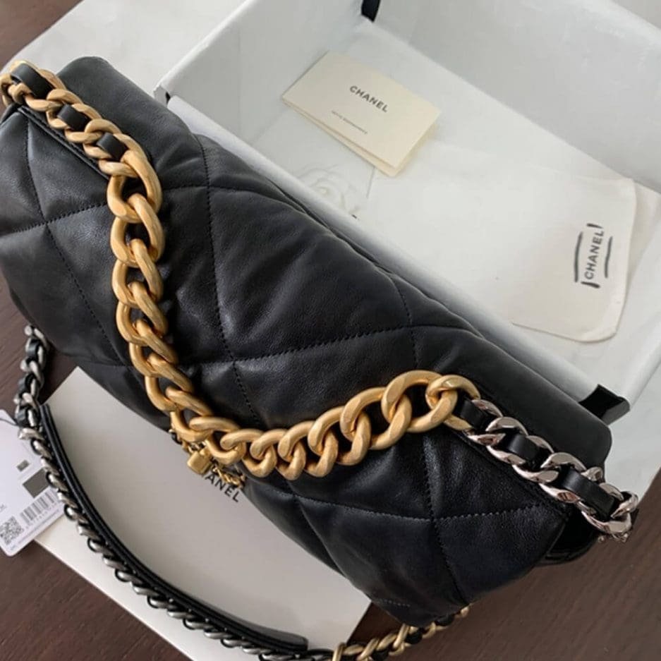 CHANEL 19 Large Handbag AS1161 (top quality)