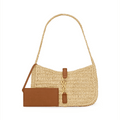 Saint Laurent Le 5 À 7 Mini Hobo in Raffia