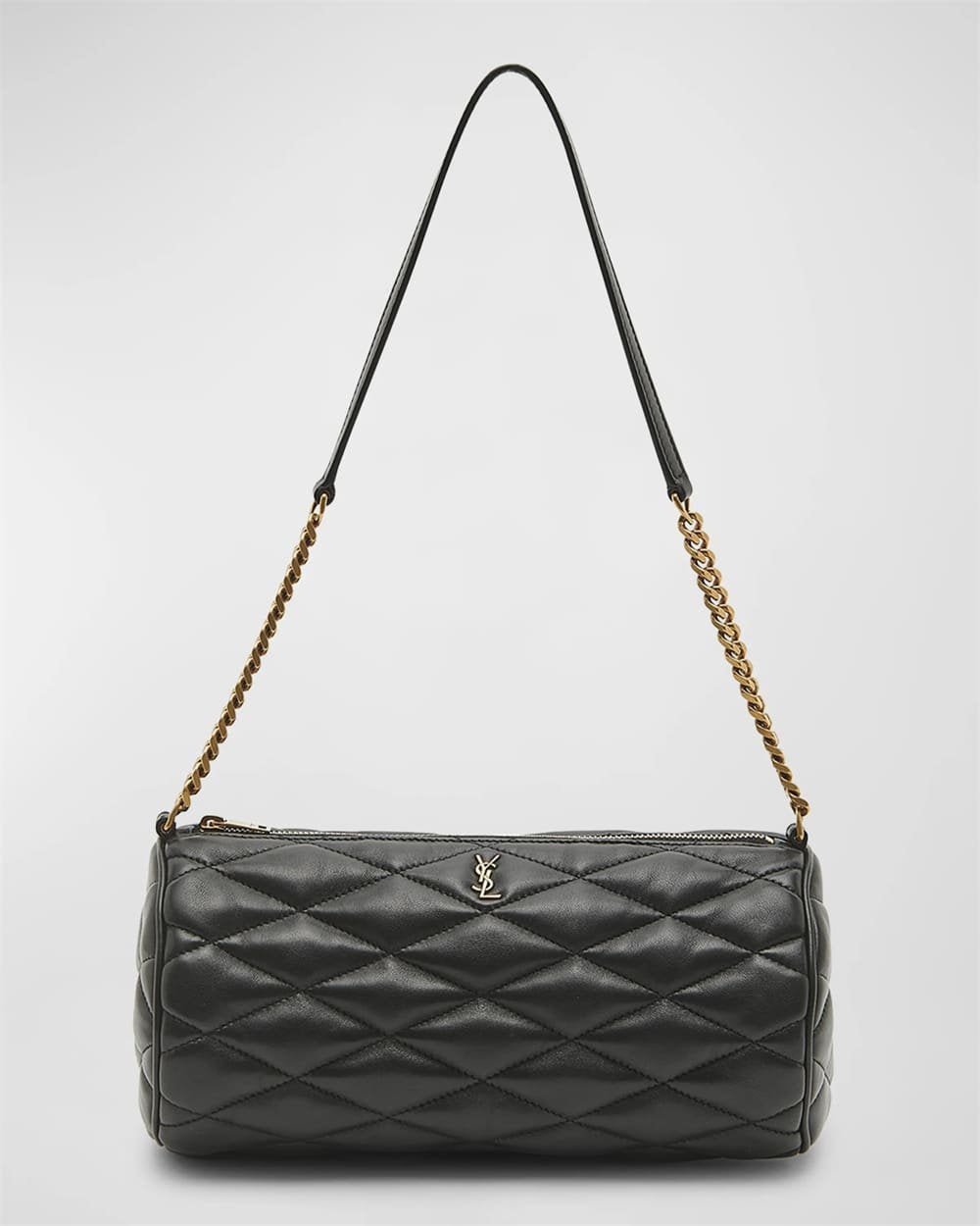 Saint Laurent Sade Medium YSL Tube Shoulder Bag in Quilted Smooth Leather