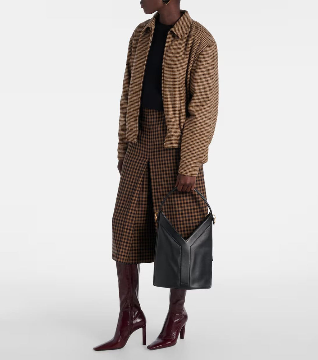 Saint Laurent Y top-handle bucket in leather