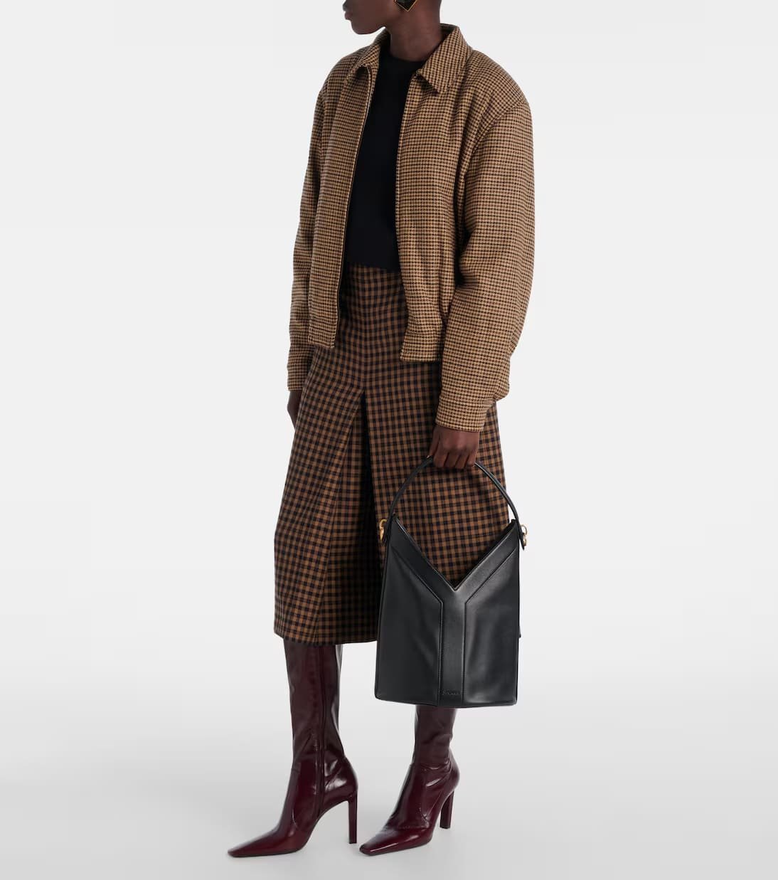 Saint Laurent Y top-handle bucket in leather