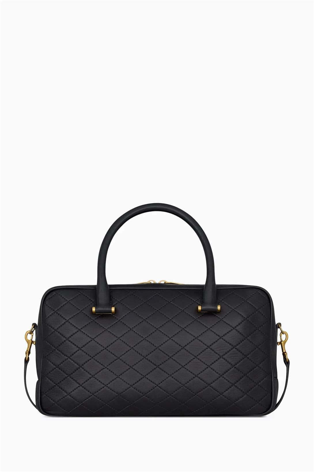 SAINT LAURENTOUT Lyia Duffle Bag in Quilted Lambskin