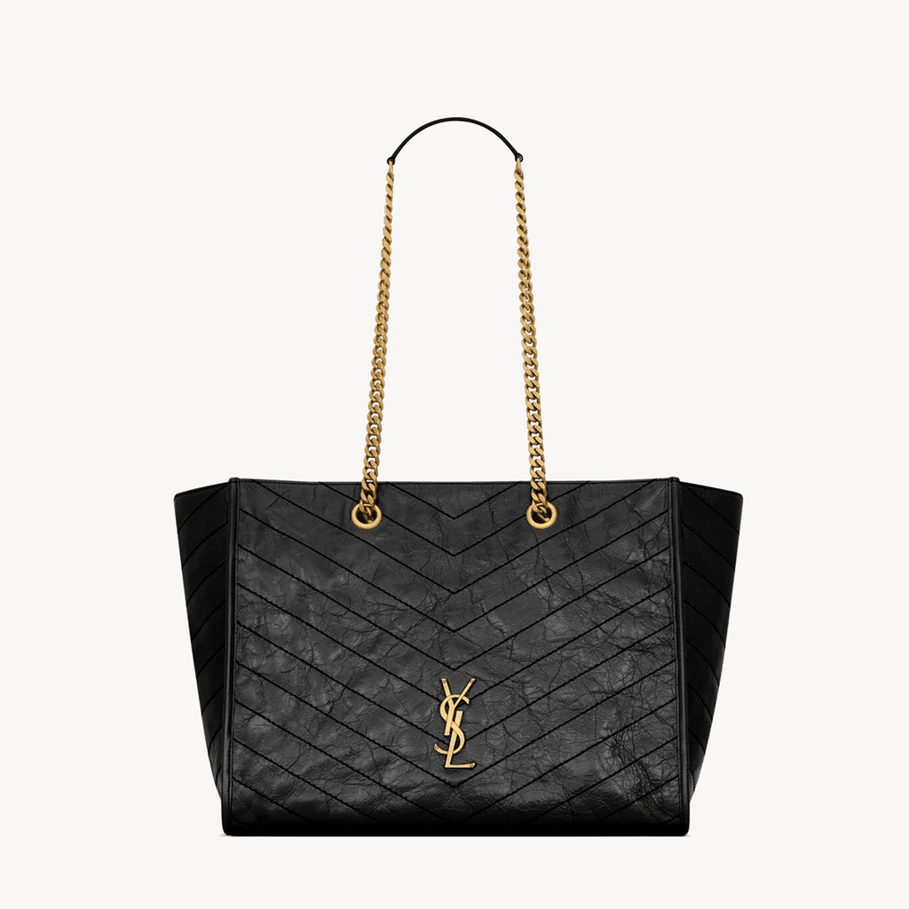 Saint Laurent NIKI shopping in vintage leather