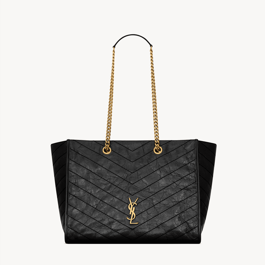 Saint Laurent NIKI shopping in vintage leather