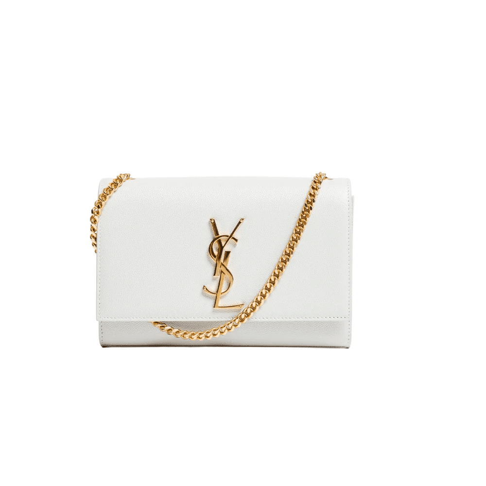 Saint Laurent  kate medium in grain de poudre embossed leather