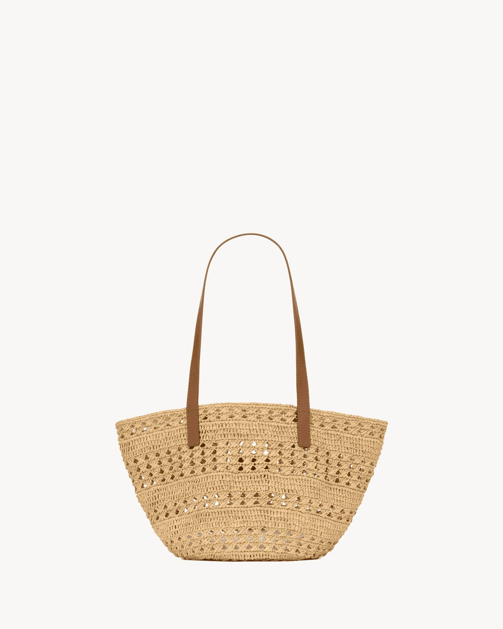 Saint Laurent panier small bag in raffia