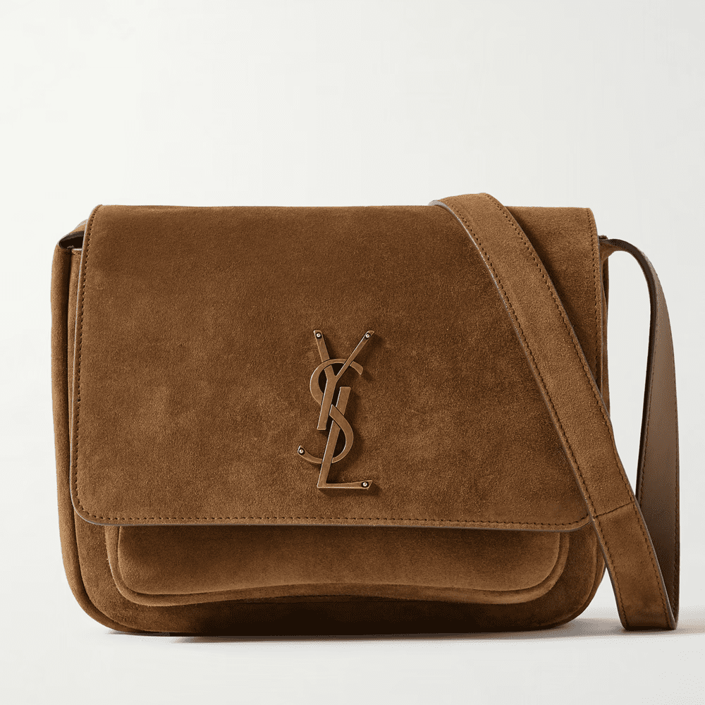 SAINT LAURENT Niki suede shoulder bag