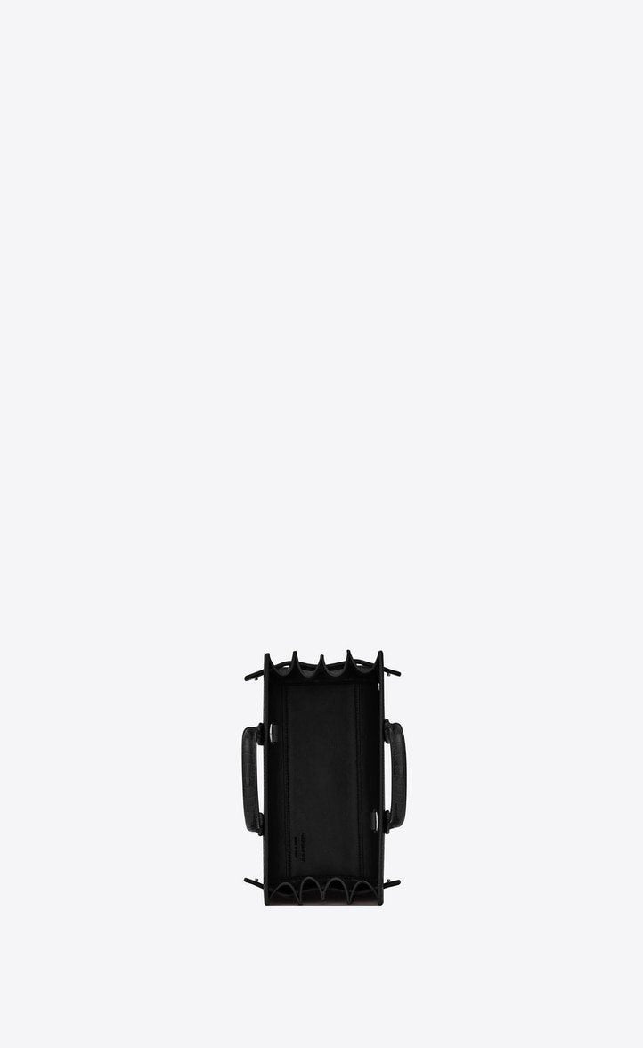 Saint Laurent SAC DE JOUR NANO CROCODILE-EMBOSSED LEATHER BAG