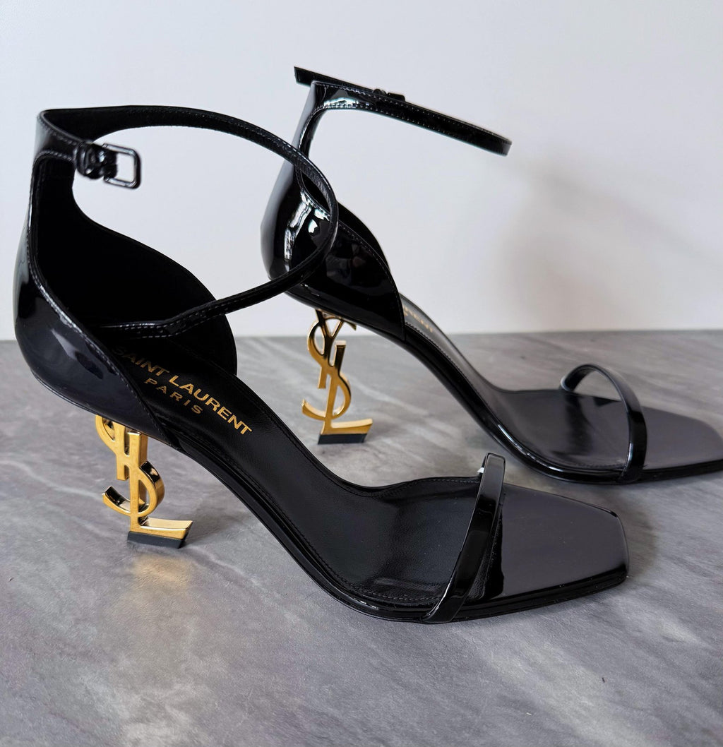 Saint Laurent OPYUM Sandals in patent leather