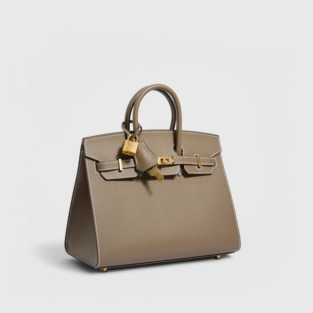 Hermès Birkin 25 Epsom Etoupe Sellier Gold Hardware