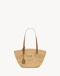 Saint Laurent panier small bag in raffia