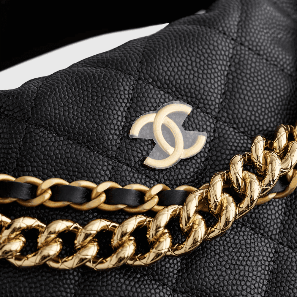 Chanel Quilted Circle Pouch Bag
