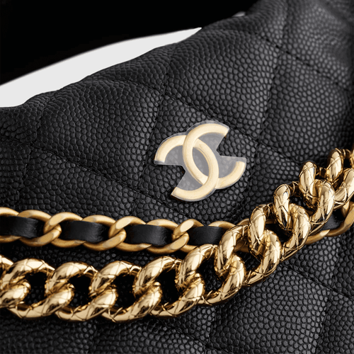 Chanel Quilted Circle Pouch Bag