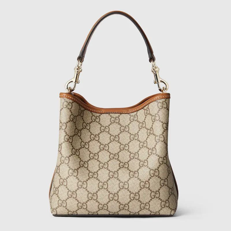 Gucci GG Emblem mini bucket bag