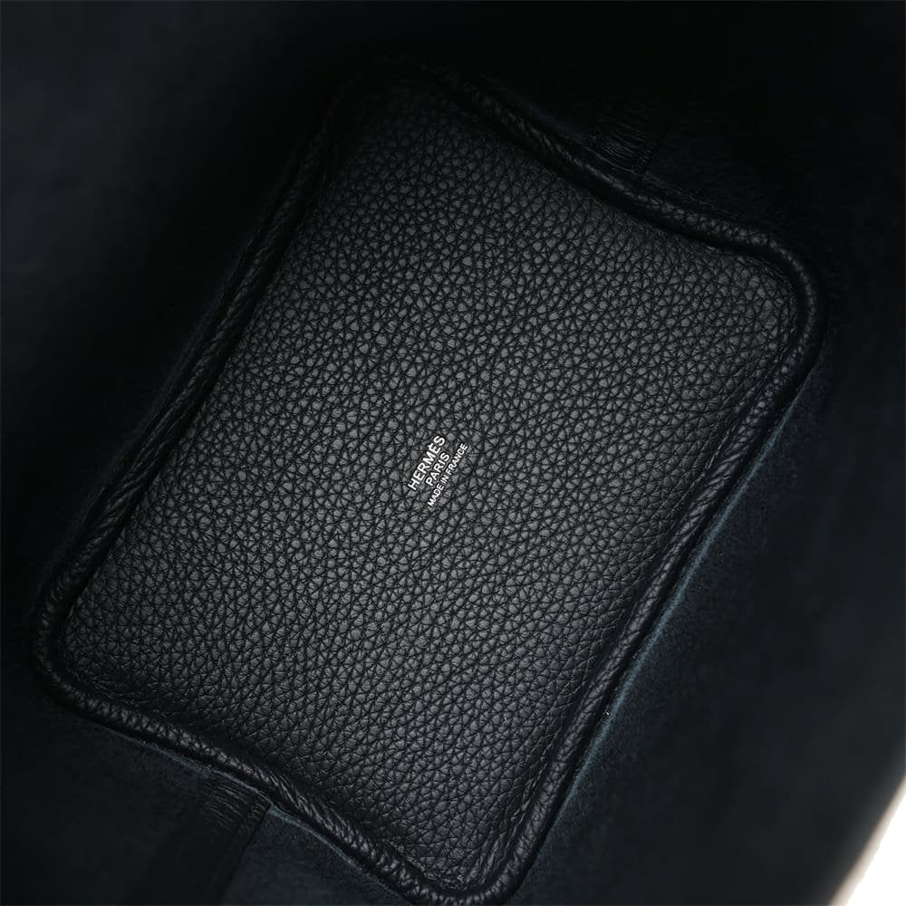 Hermès Picotin Lock 18 Black Clemence Palladium Hardware
