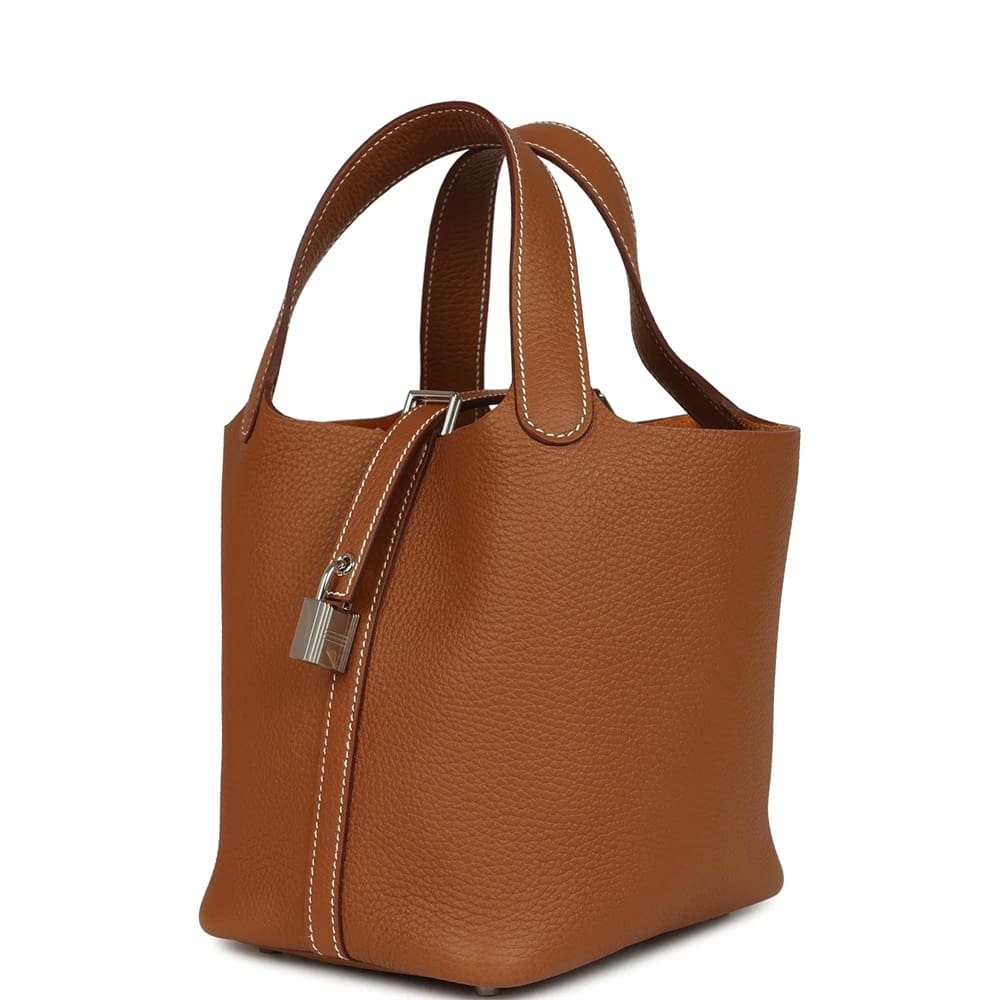 Hermès Picotin Lock 18 Gold Clemence Palladium Hardware