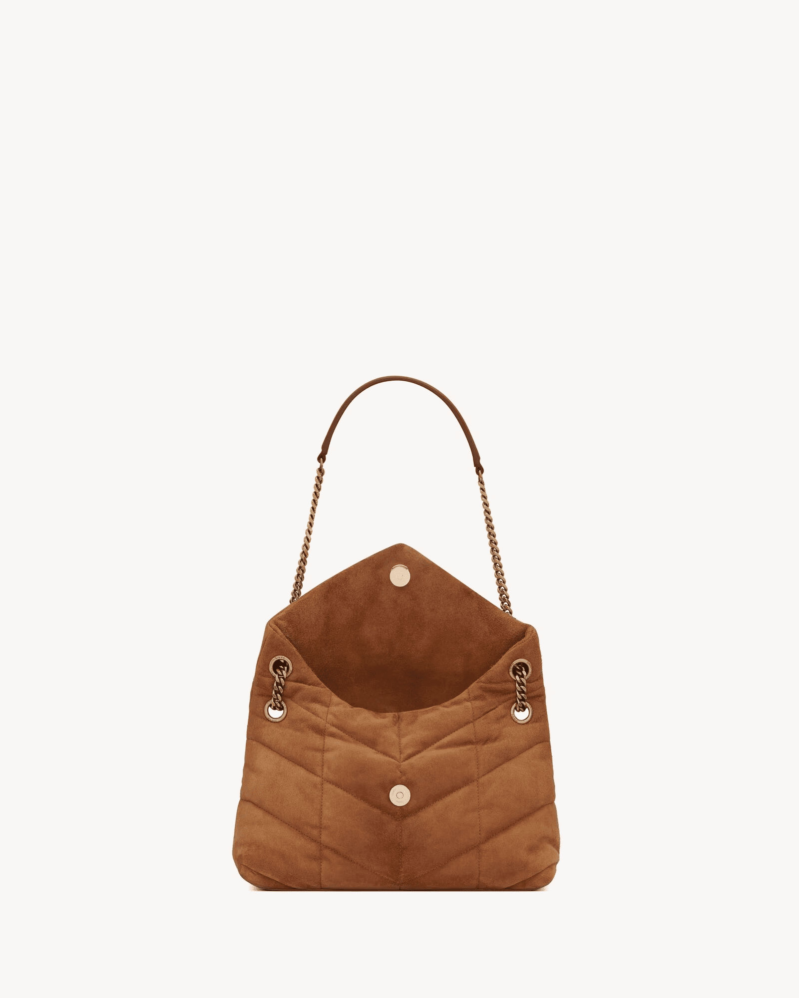 Saint Laurent PUFFER SMALL in suede