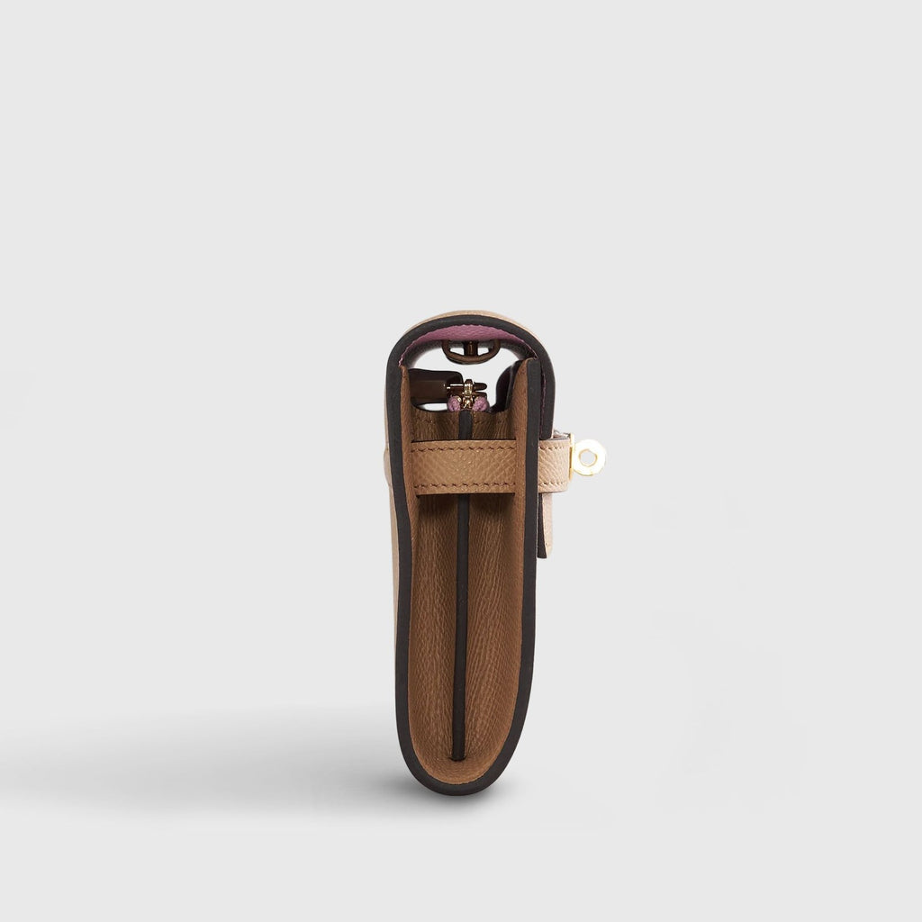 Hermès Kelly To Go Epsom Biscuit/Mauve Sylvester Gold Hardware