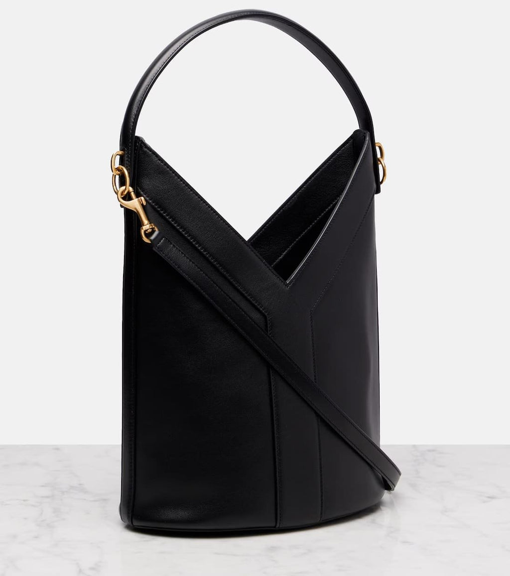 Saint Laurent Y top-handle bucket in leather