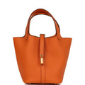 Hermès Picotin Lock 18 Orange Clemence Gold Hardware