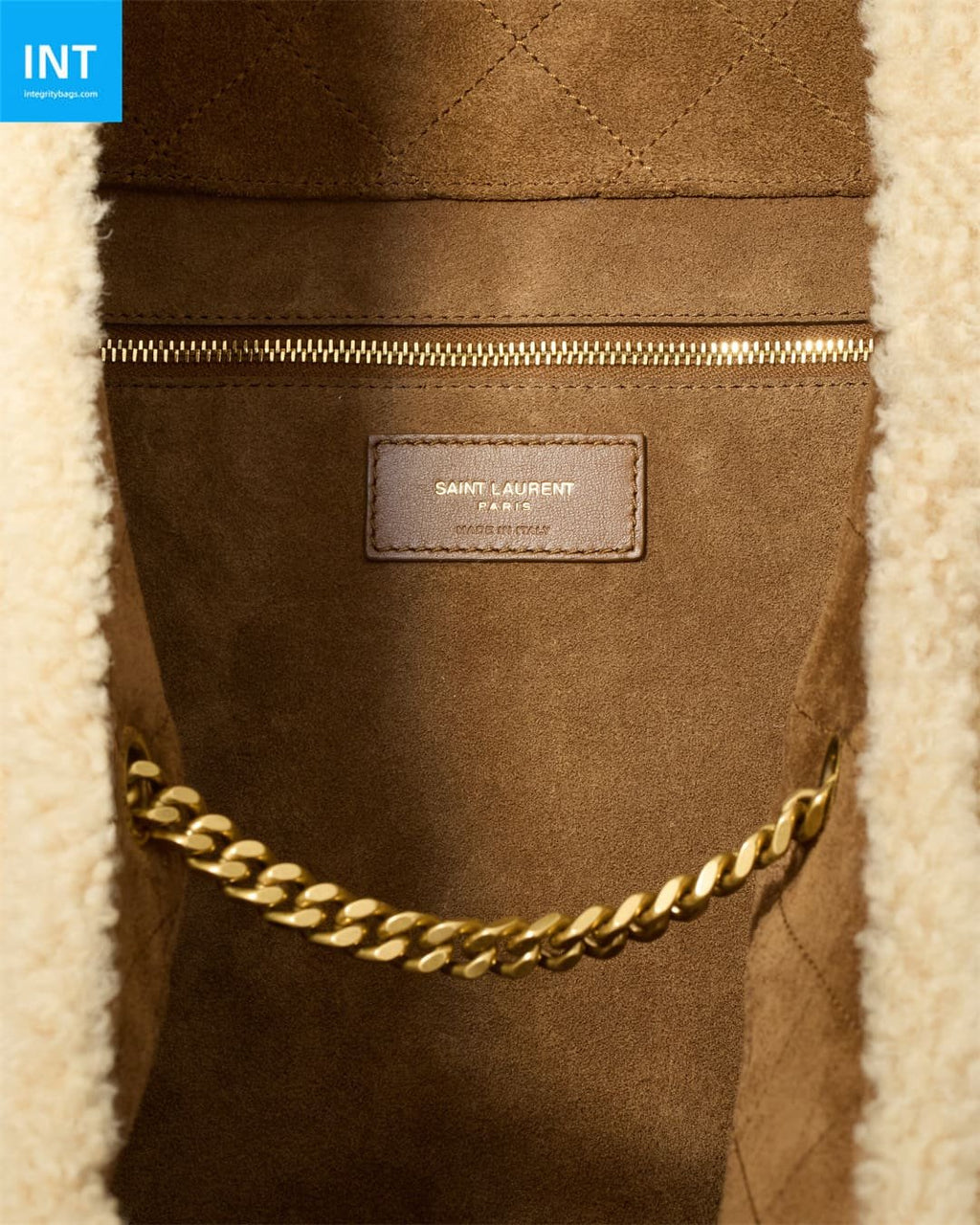 Saint Laurent ICARE in shearling