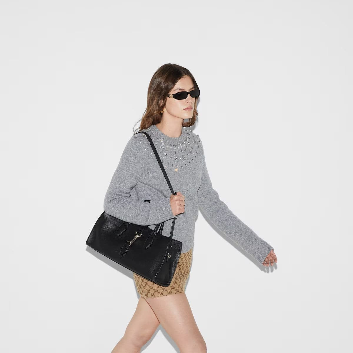 Gucci Medium tote bag with hook closure