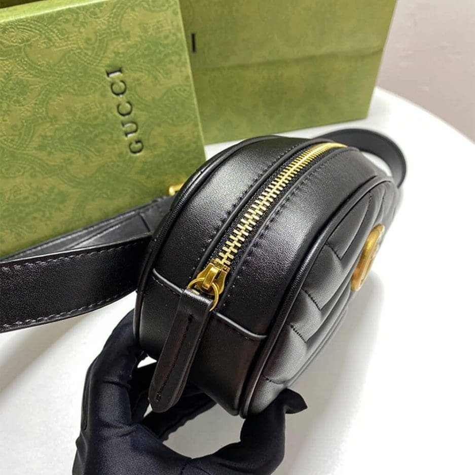 GUCCI Marmont Quilted Leather Belt Bag