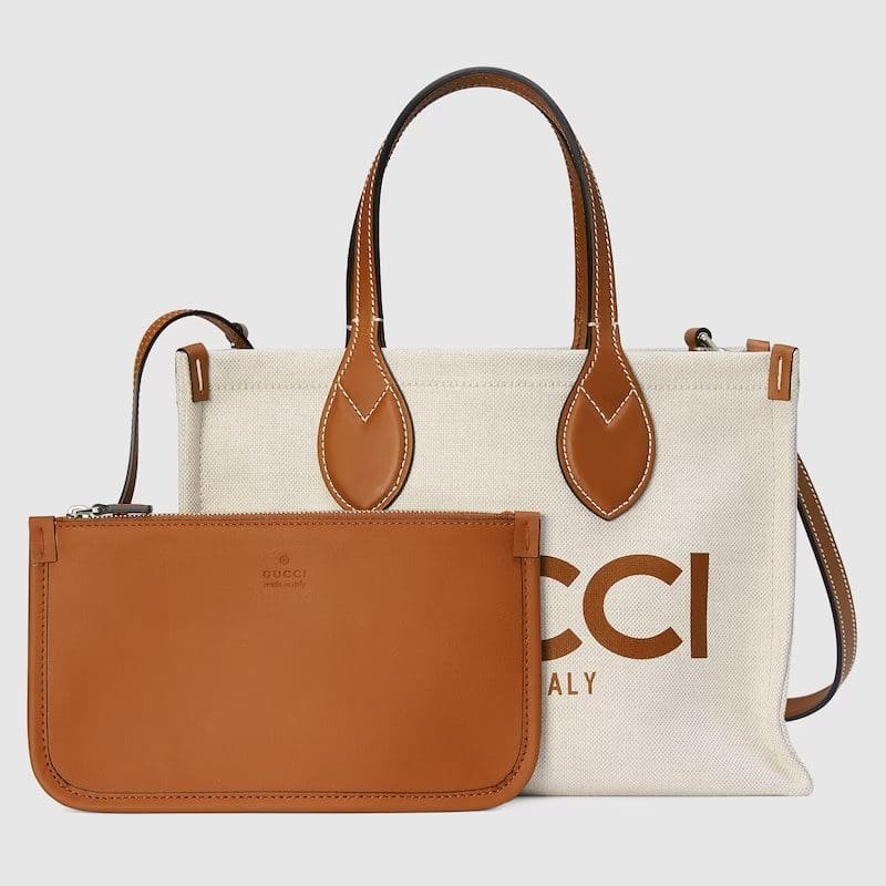 GUCCI MINI TOTE BAG WITH GUCCI PRINT