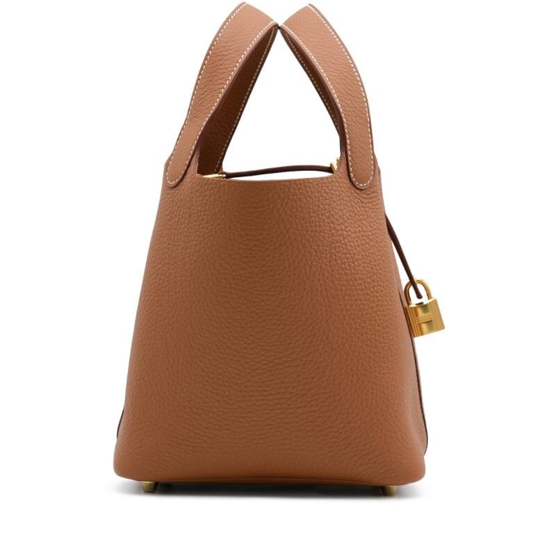 Hermès Gold Clemence Picotin Lock 18 Gold Hardware