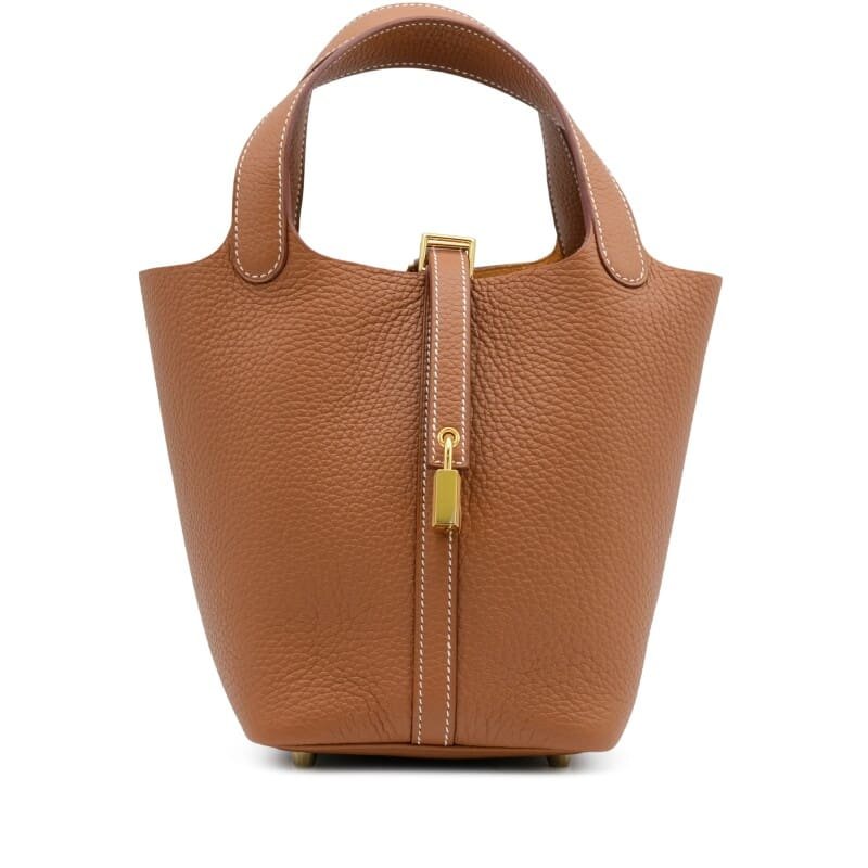Hermès Gold Clemence Picotin Lock 18 Gold Hardware