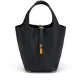 Hermès Black Clemence Picotin Lock 18 Gold Hardware