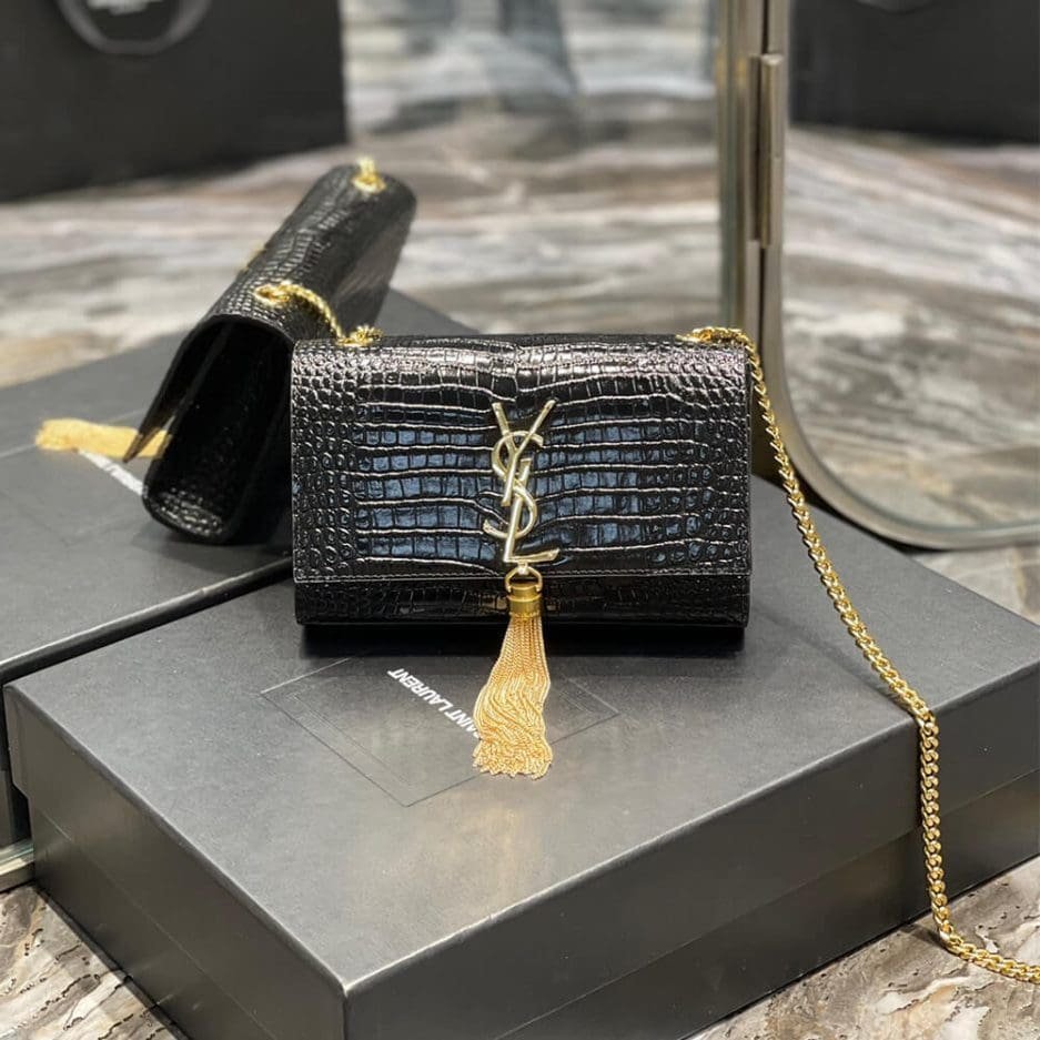 SAINT LAURENT SMALL KATE TASSEL BAG