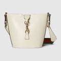 GUCCI MINI BUCKET SHOULDER BAG(WHITE)