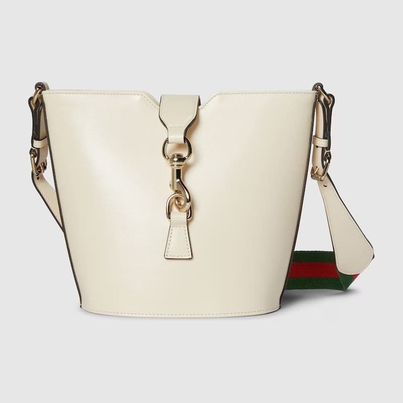 GUCCI MINI BUCKET SHOULDER BAG(WHITE)