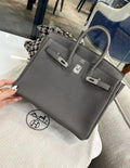 Hermès Birkin 25 Gris Meyer Togo Leather Palladium Hardware