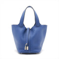 Hermès Taurillon Clemence Picotin 18 Bleu Royal with Palladium Hardware