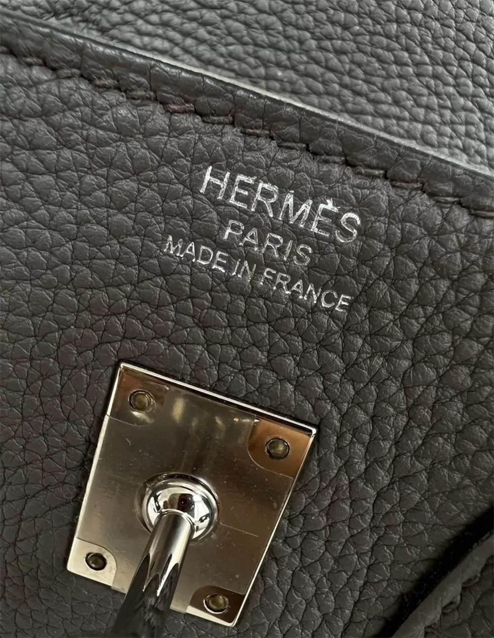 Hermès Birkin 25 Gris Meyer Togo Leather Palladium Hardware