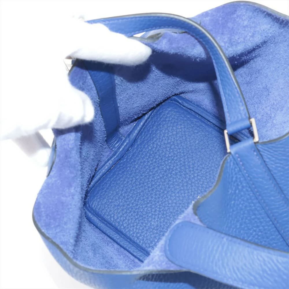 Hermès Taurillon Clemence Picotin 18 Bleu Royal with Palladium Hardware