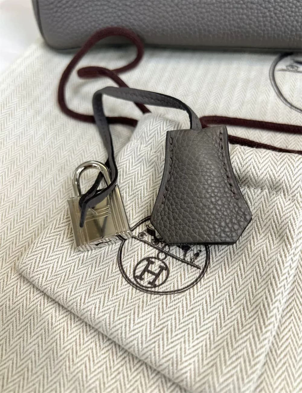 Hermès Birkin 25 Gris Meyer Togo Leather Palladium Hardware
