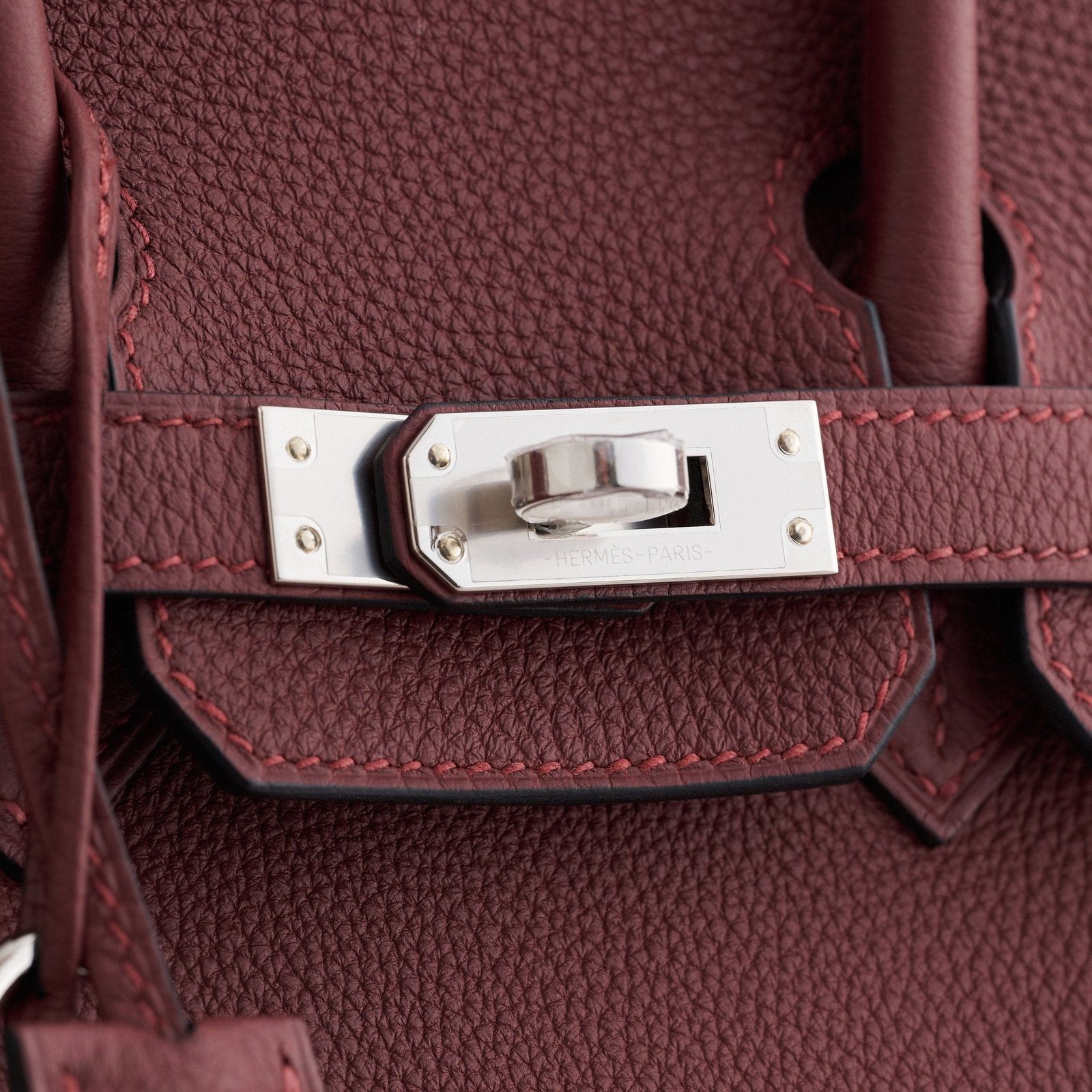 Hermès Birkin 25 Togo Rouge H Pallidum Hardware