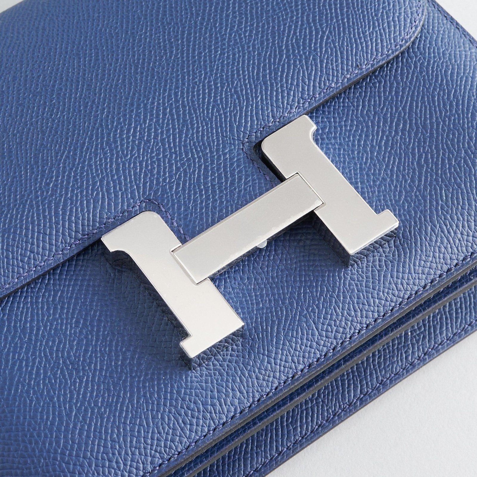 Hermès Constance 18 Epsom Blue Navy Palladium Hardware