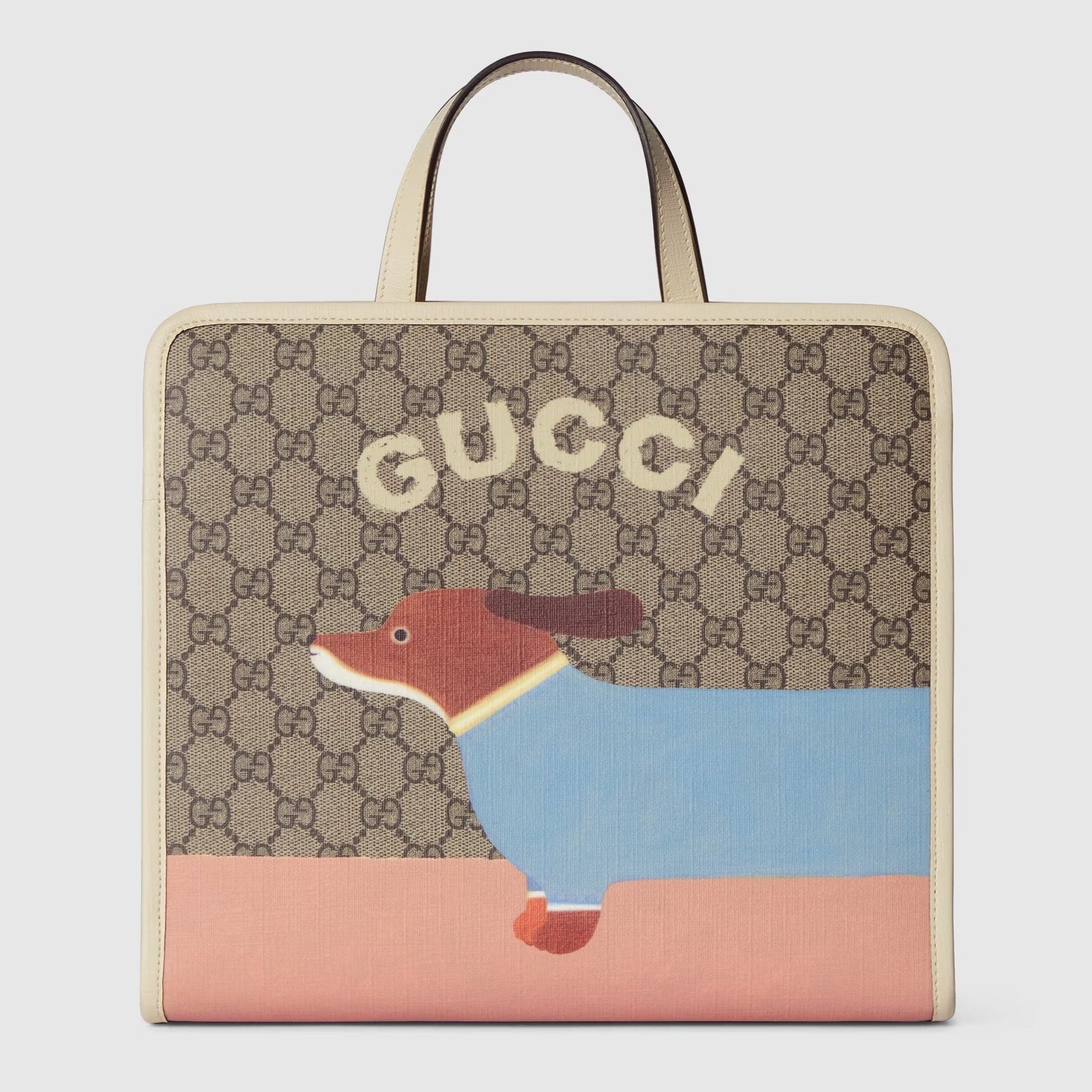 GUCCI CHILDREN’S DOG PRINT TOTE BAG