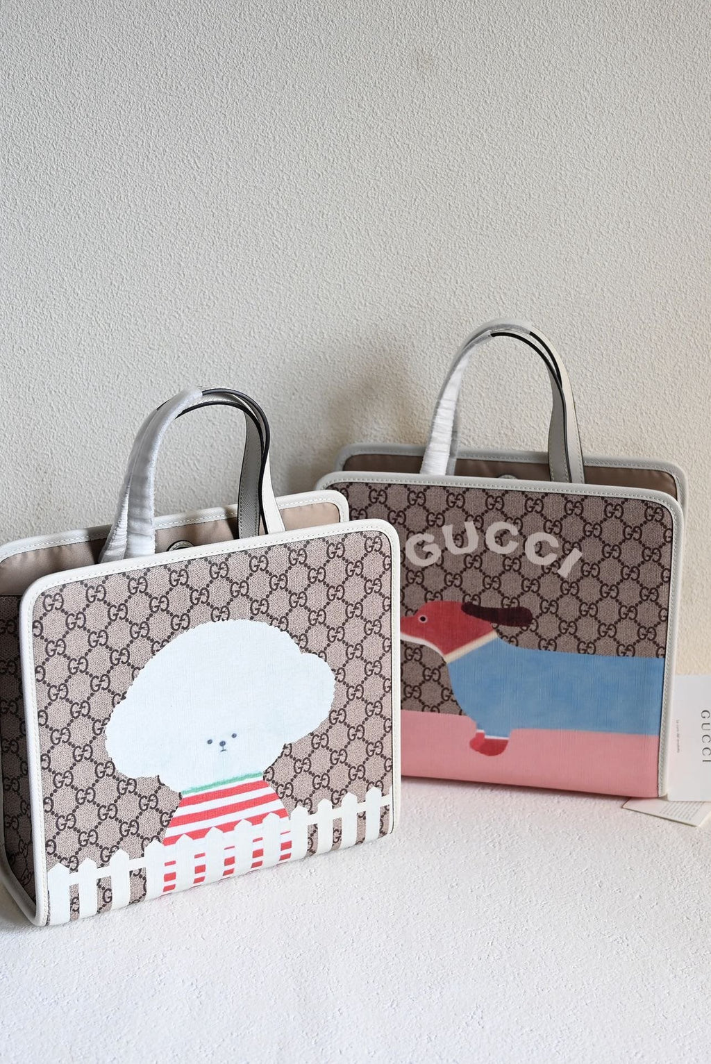 GUCCI CHILDREN’S DOG PRINT TOTE BAG