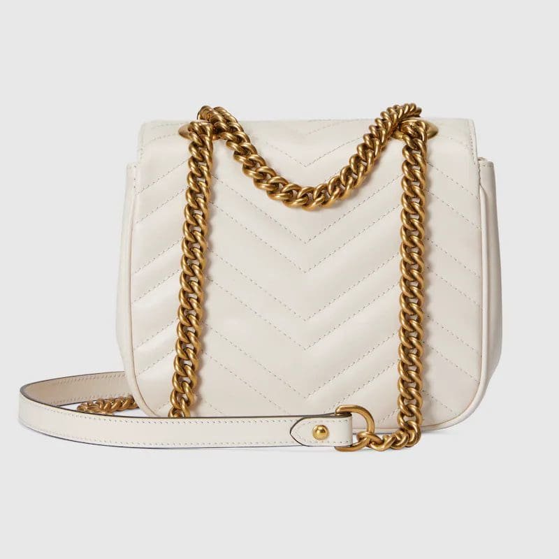 GUCCI MARMONT MINI SHOULDER BAG (White)