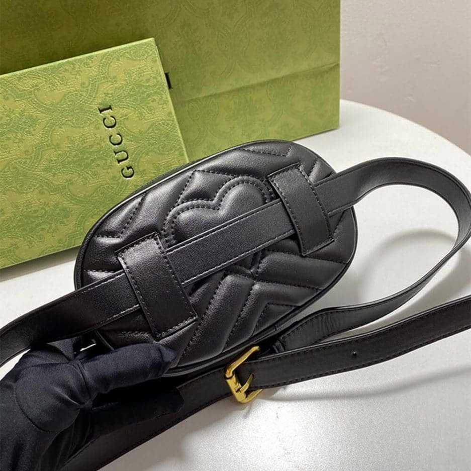 GUCCI Marmont Quilted Leather Belt Bag