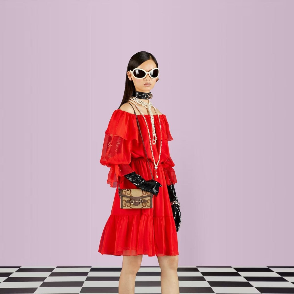 GUCCI HORSEBIT 1955 JUMBO GG MINI BAG